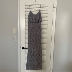 Powder blue lace dress